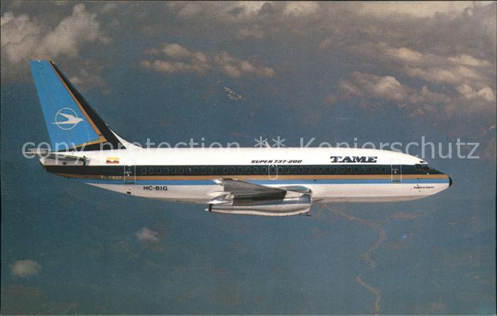 Flugzeuge Zivil Boeing 737-2V2 22607 HC-BIG FAE 607 TAM