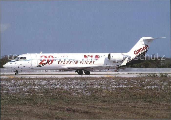 Flugzeuge Zivil Comair 20th Anniversary colours Canadair Regional Jet 100ER N797