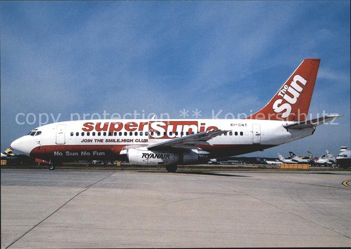Flugzeuge Zivil Ryanair SuperSUNic Boeing B-737-200 EI-CNT