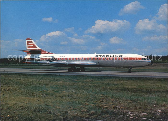 Flugzeuge Zivil Sterling Airways Sud-Aviation SE-210 Caravelle