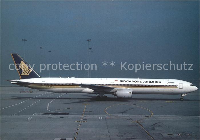 Flugzeuge Zivil Singapore Airlines Boeing 777-312 9V-SYC-28517