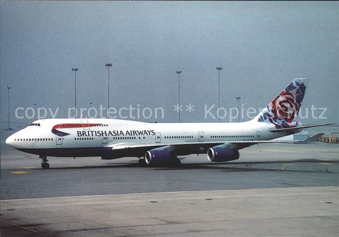 Flugzeuge Zivil British Asia Airways Chelsea Rose Design Boeing 747-436 G-CIVB 2