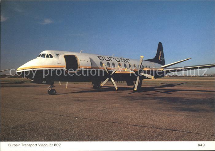 Flugzeuge Zivil Euroair Transport Viscount 807 G-CSZB