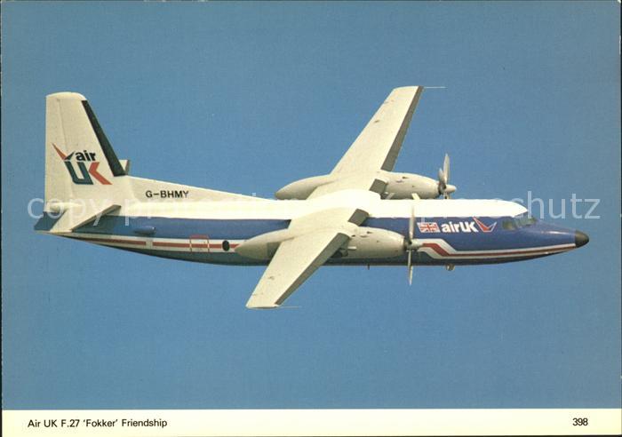 Flugzeuge Zivil Air UK F.27 Fokker Friendship G-BHMY