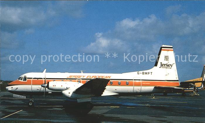 Flugzeuge Zivil Jersey European Airways HS-748 G-BMFT