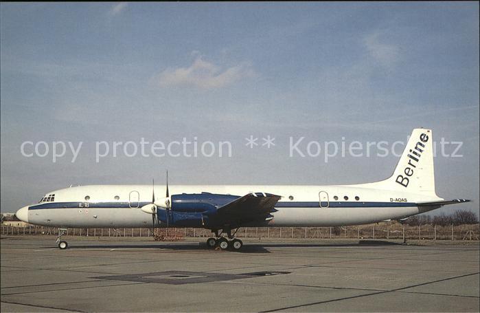 Flugzeuge Zivil Berline Ilyushin 18D c/n 188010805 D-AOAS