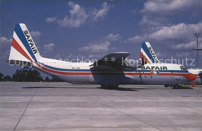 Flugzeuge Zivil Safair Freighters Lockheed L 382G Hercules c/n 35C-4676 ZS-JVL
