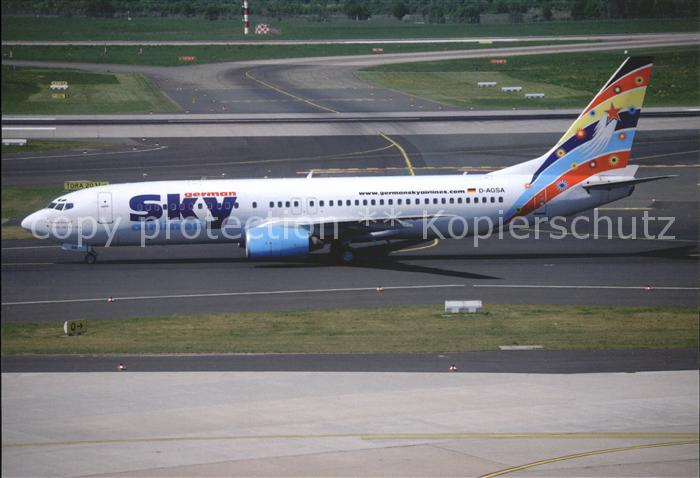 Flugzeuge Zivil German Sky Airlines B-737-883 D-AGSA c/n 28323