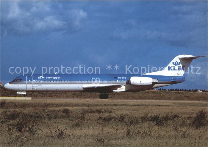 Flugzeuge Zivil KLM City Hopper Fokker 100 PH-OFD c/n 11259