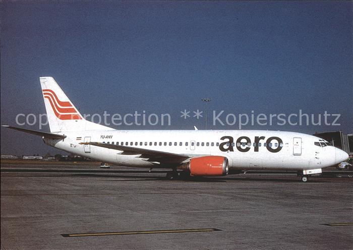 Flugzeuge Zivil Aero B-737-3H9 YU-ANV c/n 24140