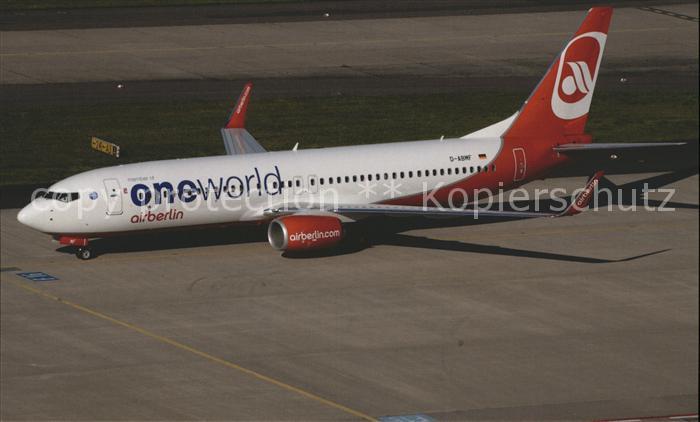 Flugzeuge Zivil Oneworld Airberlin Boeing B737-86J D-ABMF Cn 37767-4065