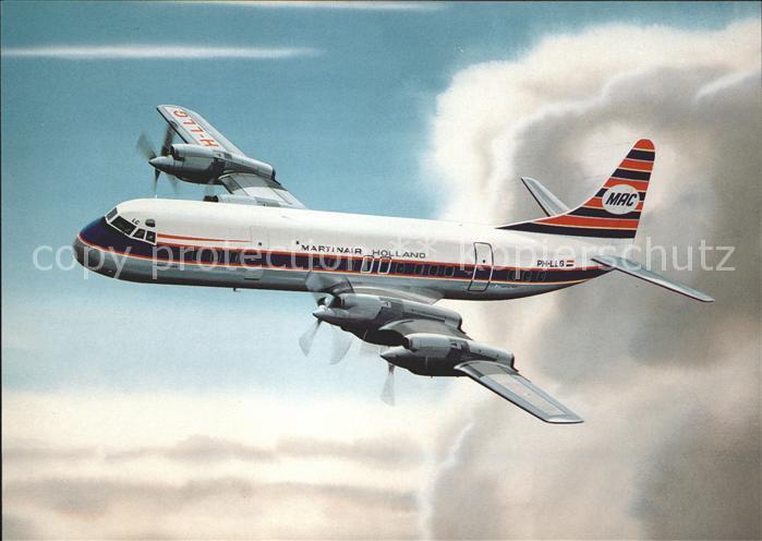 Flugzeuge Zivil Martinair Holland Lockheed L-188C Electra  PH-LLG