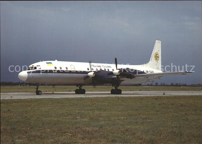 Flugzeuge Zivil Air Ukraine IL18V UR-75475 c/n 18400 7401