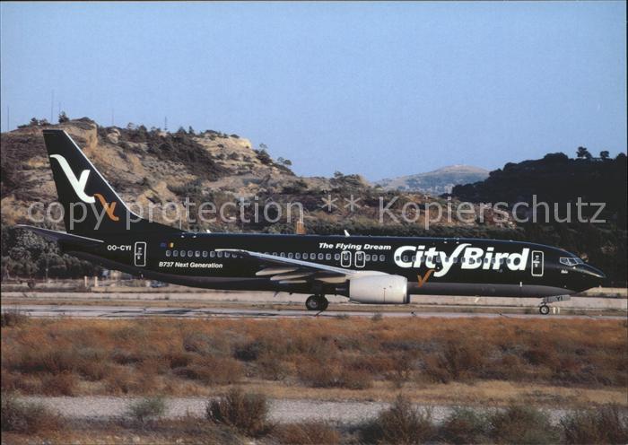 Flugzeuge Zivil Citybird The Flying Dream B737-800 OO-CYI