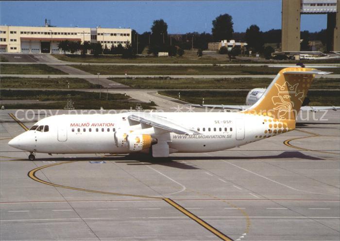 Flugzeuge Zivil Malmö Aviation Avro RJ100 SE-DSP c/n E3