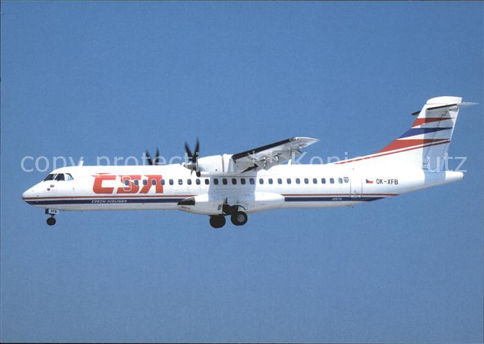 Flugzeuge Zivil CSA Aerospatiale Alenia ATR72-202 OK-XFB cn 297