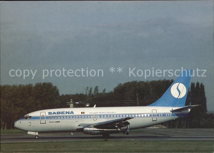 Flugzeuge Zivil Sabena Belgian World Airlines Boeing 737-229 OO-SOG
