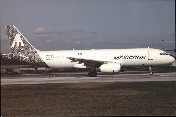 Flugzeuge Zivil Mexicana Airbus A320 XA-RYS c/n 0260