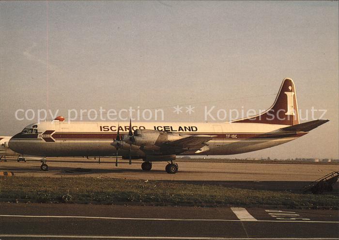 Flugzeuge Zivil Iscargo Iceland Lockheed 188A Electrag TF-ISC c/n 1096