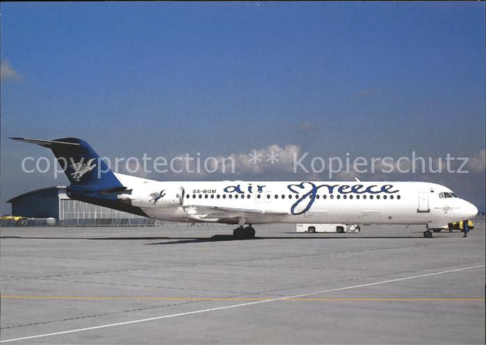 Flugzeuge Zivil Air Greece Fokker 100 SX-GBM c/n 11476