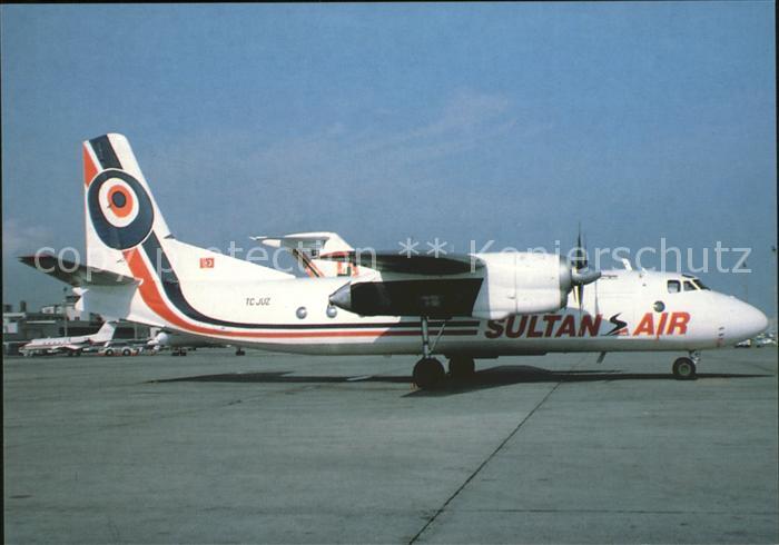 Flugzeuge Zivil Sultan Air Antonov AN-24 TC-JUZ