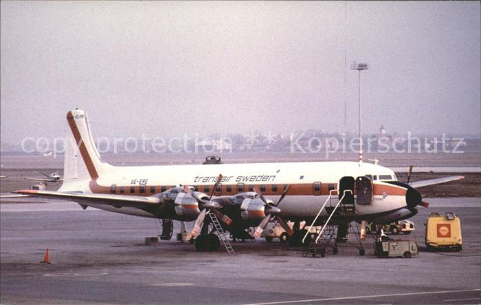 Flugzeuge Zivil Transair Sweden Douglas DC-7