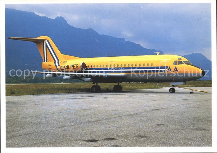Flugzeuge Zivil Air Alpes Fokker F.28 F-BUTI c/n 11034