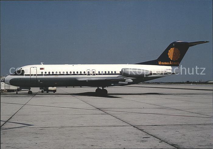 Flugzeuge Zivil XY-AGA Fokker F28-4000 Myanma Airways c/n 11232