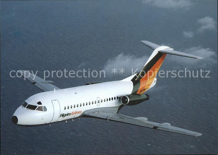 Flugzeuge Zivil Pilgrim Airlines Fokker F28 MK 3000 N163PM
