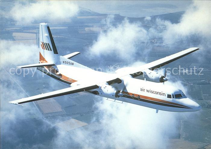 Flugzeuge Zivil Air Wisconsin Inc Fokker F27 Mk500 N505AW