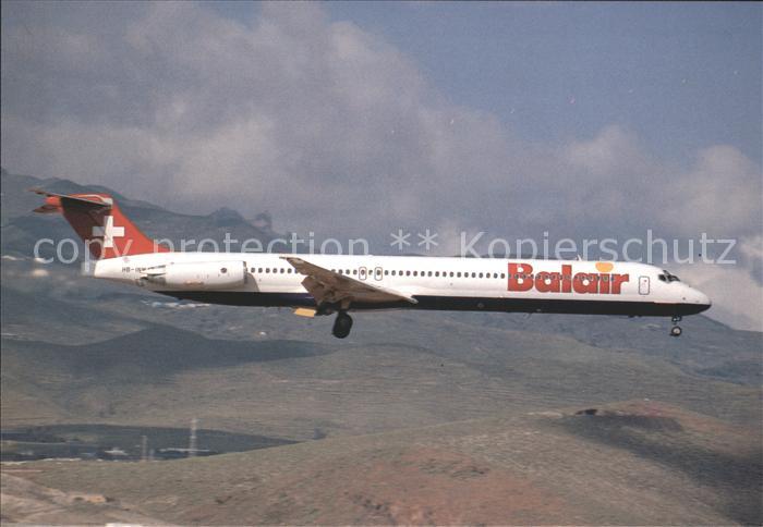 Flugzeuge Zivil Balair MC Donnell Douglas MD-83 HB-INW