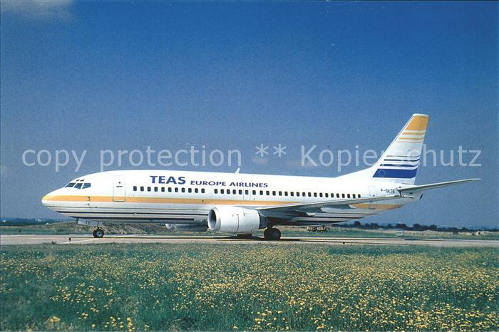 Flugzeuge Zivil TEAS Europe Airlines B-737-300 F-GKTB C/N 24414