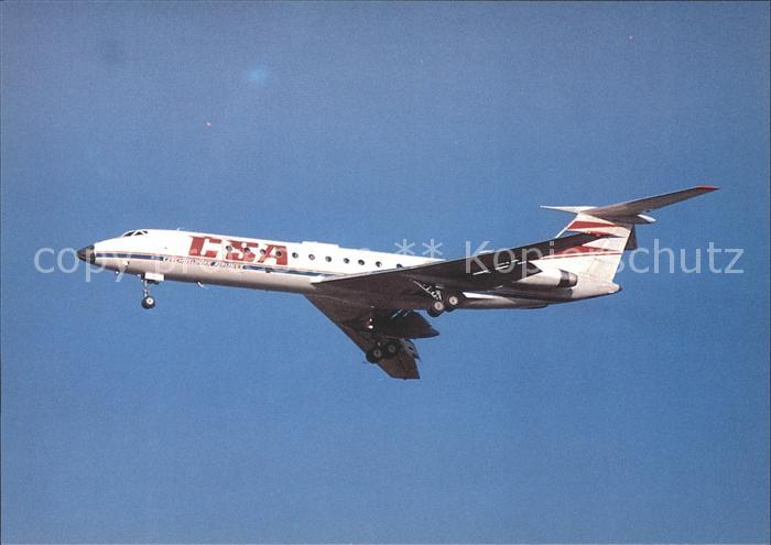 Flugzeuge Zivil CSA Czechoslovak Airlines TU134