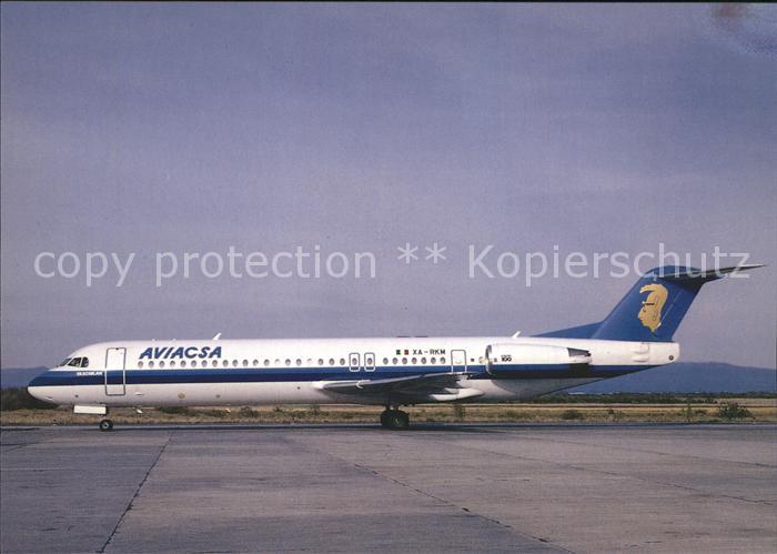 Flugzeuge Zivil Aviacsa Fokker 100 XA-RKM c/n 11341