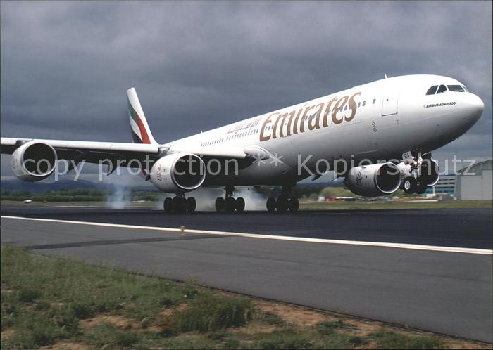 Flugzeuge Zivil Emirates A340-541 A6-ERA Cn 457
