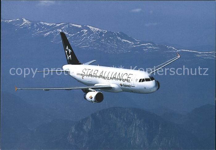 Flugzeuge Zivil Spanair A320 Star Alliance