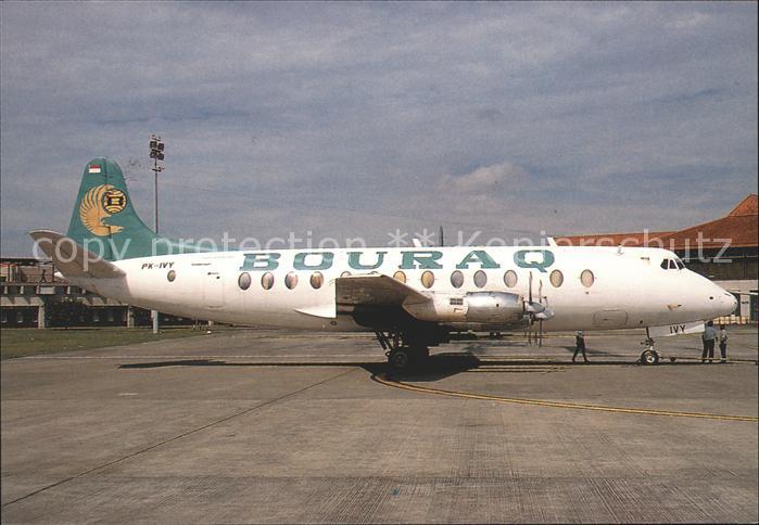 Flugzeuge Zivil PX-IVY Vickers 843 Viscount Bouraq c/n 455