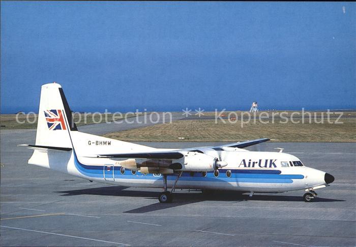 Flugzeuge Zivil Air Uk Fokker F-27 G-BHMW