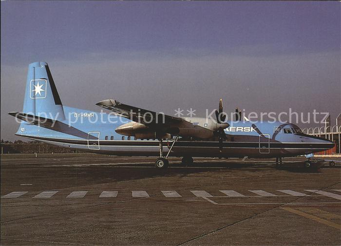 Flugzeuge Zivil Maersk Air Fokker 50 OY-MMH