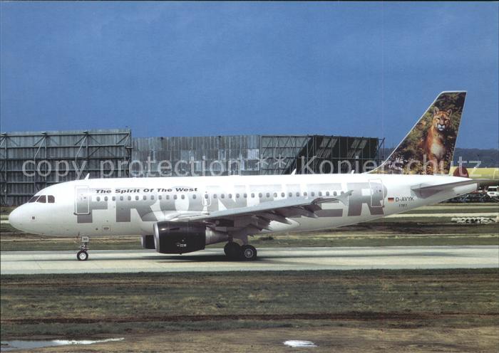 Flugzeuge Zivil Frontier Mountain Lion Airbus 319-111 N910FR c/n 1781