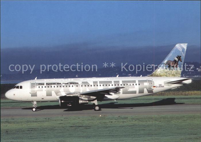 Flugzeuge Zivil Frontier Mustang Airbus 319-111 D-AVWX c/n 1851