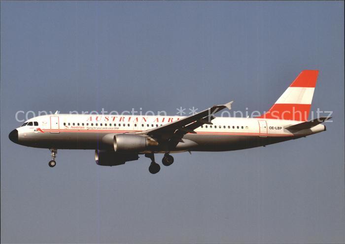 Flugzeuge Zivil Austrian Airlines A320-214 OE-LBP c/n 7