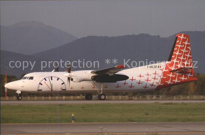 Flugzeuge Zivil Miniliner Fokker 50 I-MLDT c/n 20197