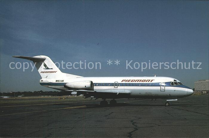 Flugzeuge Zivil Fokker F28 Fellowship 1000 Piedmont Airlines N451US c/n 11103