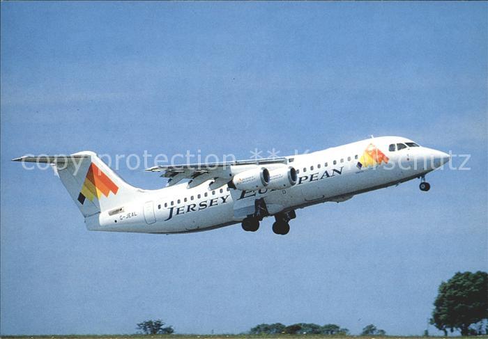 Flugzeuge Zivil Jersey European BAe 146-300 G-JEAL Jersey