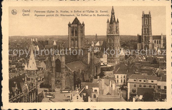 Gent Gand Flandre Eglise St Nicolas Beffroi Eglise St Bavon
