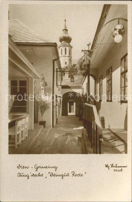 Grinzing Wien Weingut Rode Zensur Stempel