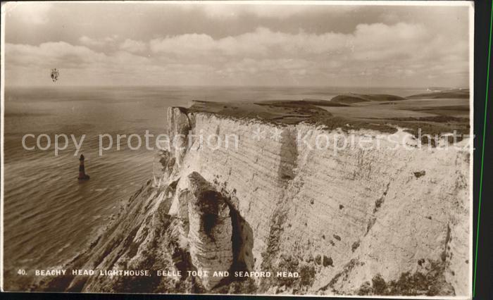 Eastbourne Sussex Beachy Head Lighthouse Belle Tout and Seaford Head