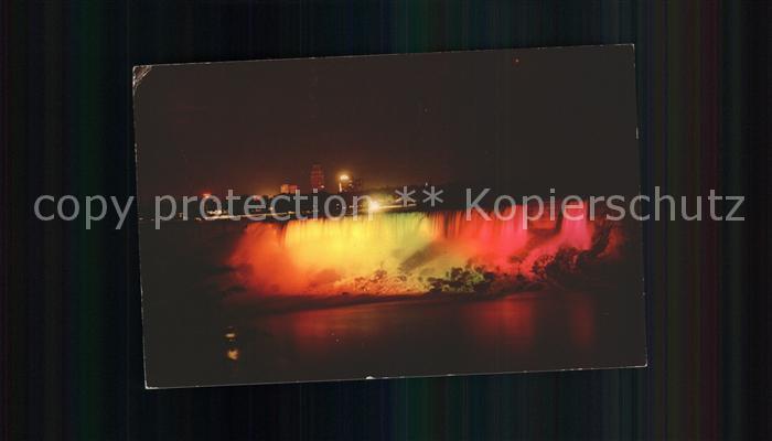 Niagara Falls Ontario Illuminated view American Falls