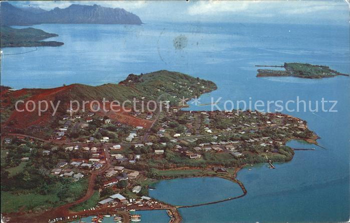 Kaneohe Aerial view of Peninsula Coconut Island